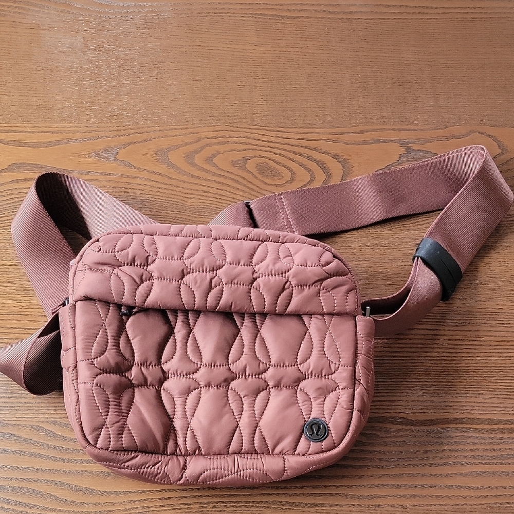 lululemon athletica Quilted Brown Crossbody Bag